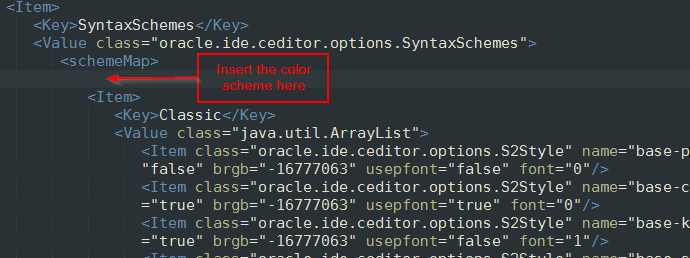 Insert the contents of ozbsidian-scheme.xml after opening schemeMap tag